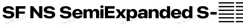 SF NS SemiExpanded S字体转换 SF NS SemiExpanded S字体转换